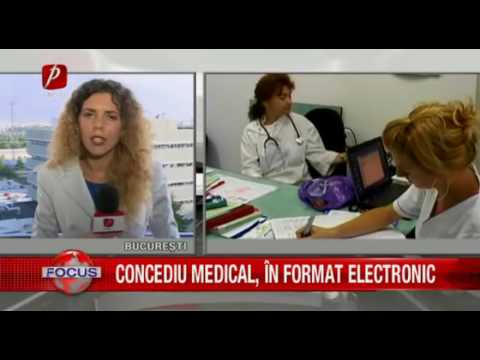 CONCEDIU MEDICAL, ÎN FORMAT ELECTRONIC