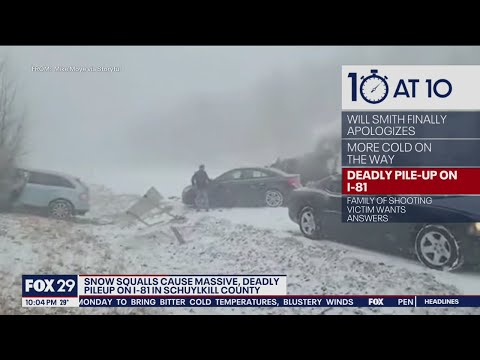 Pennsylvania pileup: 3 killed in 50-vehicle pileup on snowy Pennsylvania highway