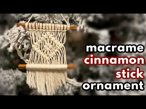 DIY Macrame Christmas Wreath Easy Christmas Ornament Pattern