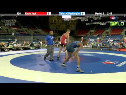 Junior 126 - Kevin Jack (Connecticut) vs. Thierry Washington (North Carolina)