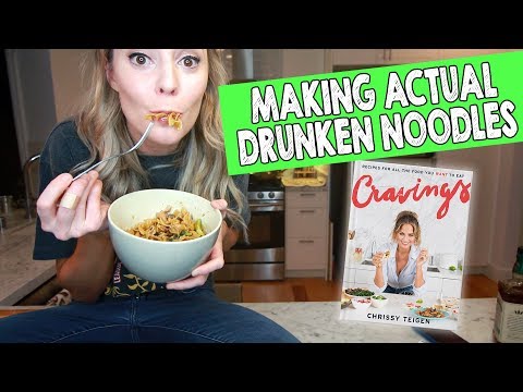 MAKING CHRISSY TEIGEN'S "ACTUAL DRUNKEN NOODLES" // Grace Helbig