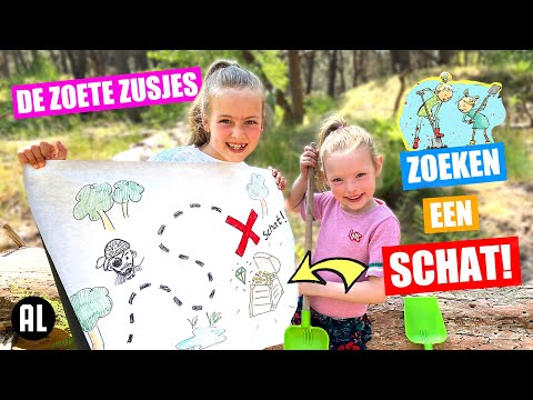 WE GAAN OP SCHATTENJACHT!! [Een Echte Schat Zoeken In Het Bos] ♥DeZoeteZusjes♥