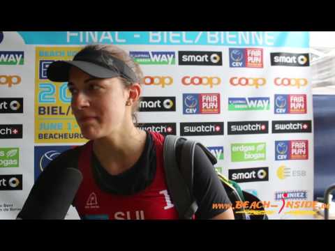 Tanja Hueberli nach dem Einzug in Runde 2. Nun folgt das Duell gegen die EM Sieger 2015