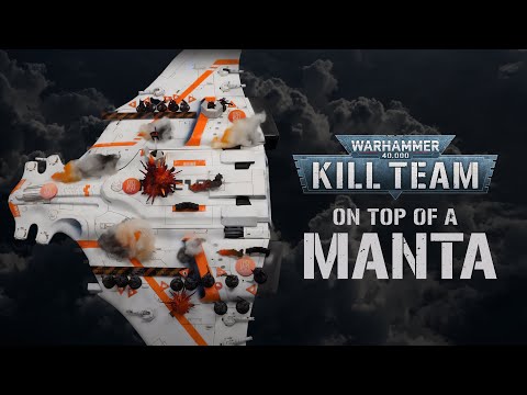 Kill Team played ON the largest model GW makes!  Kasrkin vs Pathfinders with Guest Glass Half Dead