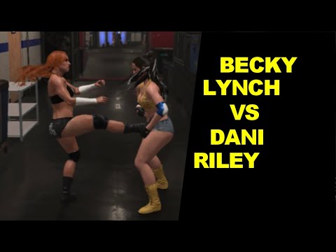 WWE 2K19 Becky Lynch vs Dani Riley - Backstage Brawl