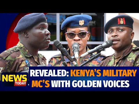 MEET KENYA'S MILITARY MCs: Kenya Defence Officers that Keep Kenyans updated during Public Events