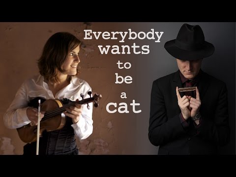 Everybody wants to be a cat (Aristocats song) - C. Bugala (violin) & A. Thollon (harmonica & bass)