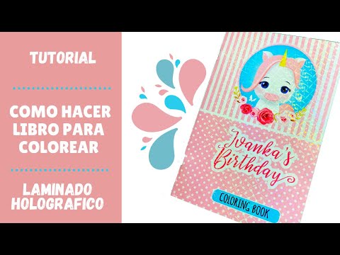 Part of a video titled Cómo hacer Libro para colorear en Power Point. Laminado ... - YouTube