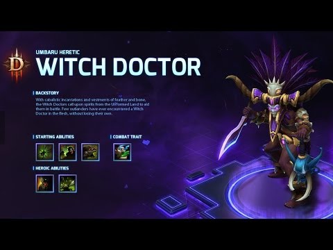 Witch Doctor Hero Abilities Preview - Heroes of the Storm Alpha