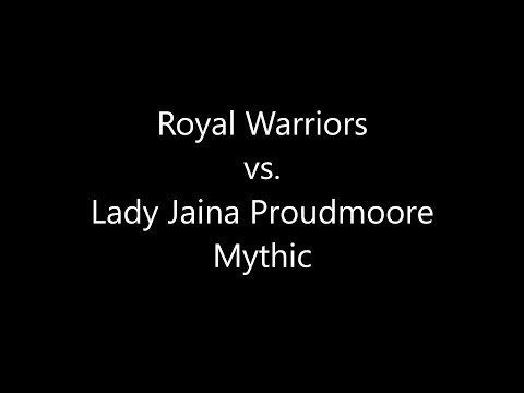 Royal Warriors vs. Lady Jaina Proudmoore Mythic, Battle of Dazar'alor, Fury Warrior PoV