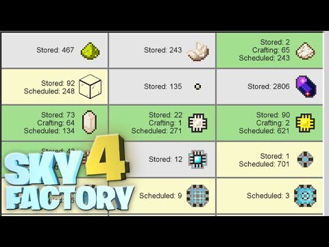 Autocrafting! 256k hard drives from ME systems! - Minecraft Sky Factory 4 #20