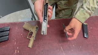 How to Fully Disassemble/ Functions Check an M17 (U.S. Army Pistol)