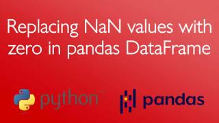 Replacing NaN values with zero in pandas DataFrame in Python