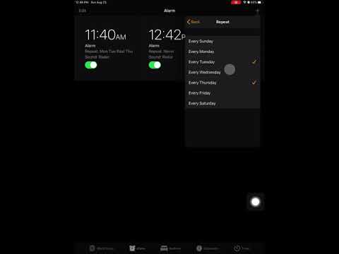 How to Set an Alarm on the iPad