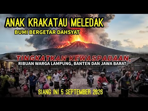 VIDEO FULL DETIK DETIK ANAK KRAKATAU MELEDAK 5-9-2026! BUMI BERGETAR DI JAWA BARAT DAN BANTEN