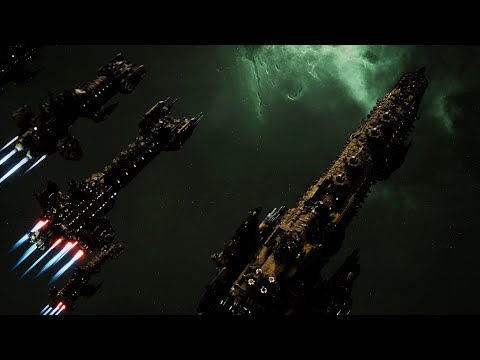 Skalgrim Mod 2021: Eternal Crusader - Imperial Fists vs Orks - Battlefleet Gothic Armada 2