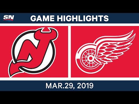 NHL Game Highlights | Devils vs. Red Wings – March 29, 2019