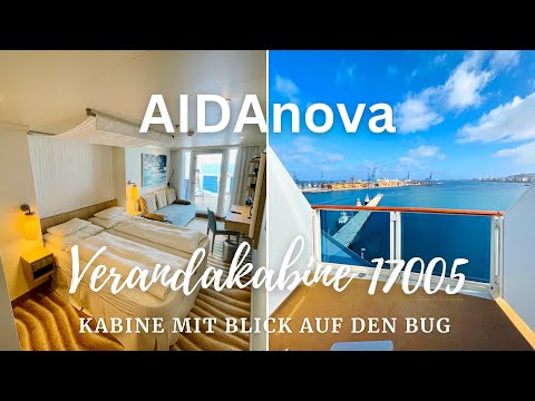 AIDAnova | AIDAcosma | Verandakabine Komfort 17005 | Blick auf den Bug