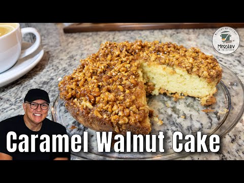 Homemade Caramel Walnut Cake – Simple and Delicious
