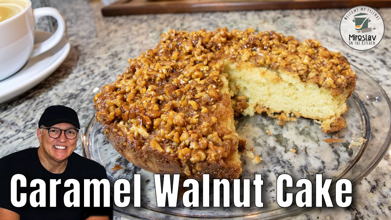 Homemade Caramel Walnut Cake – Simple and Delicious