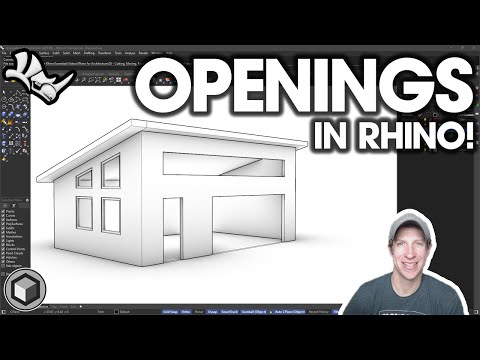 The ULTIMATE GUIDE to Openings in Rhino (Cut, Move, and Resize Door and Window Openings!)