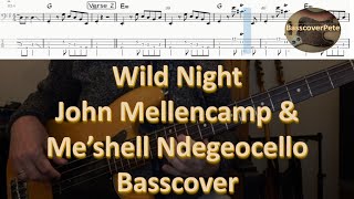 Download lagu John Mellencamp & Me'shell Ndegeocello - Wild Night. Bass Cover Tabs Score mp3 Download lagu John Mellencamp & Me'shell Ndegeocello - Wild Night. Bass Cover Tabs Score mp3