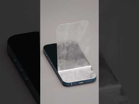 SATISFYING IPHONE SCREEN PROTECTOR PEEL ANIMATION BLENDER 3D