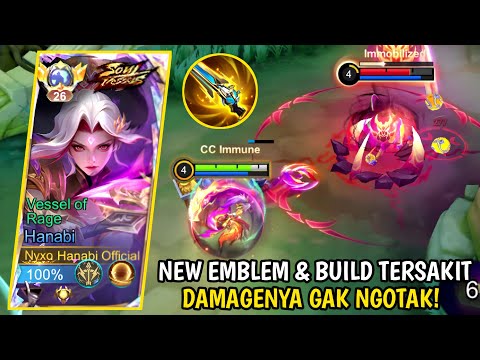 HANABI NEW EMBLEM & MOST PAINFUL BUILD 2026 - THE DAMAGE IS UNBEATABLE! MLBB