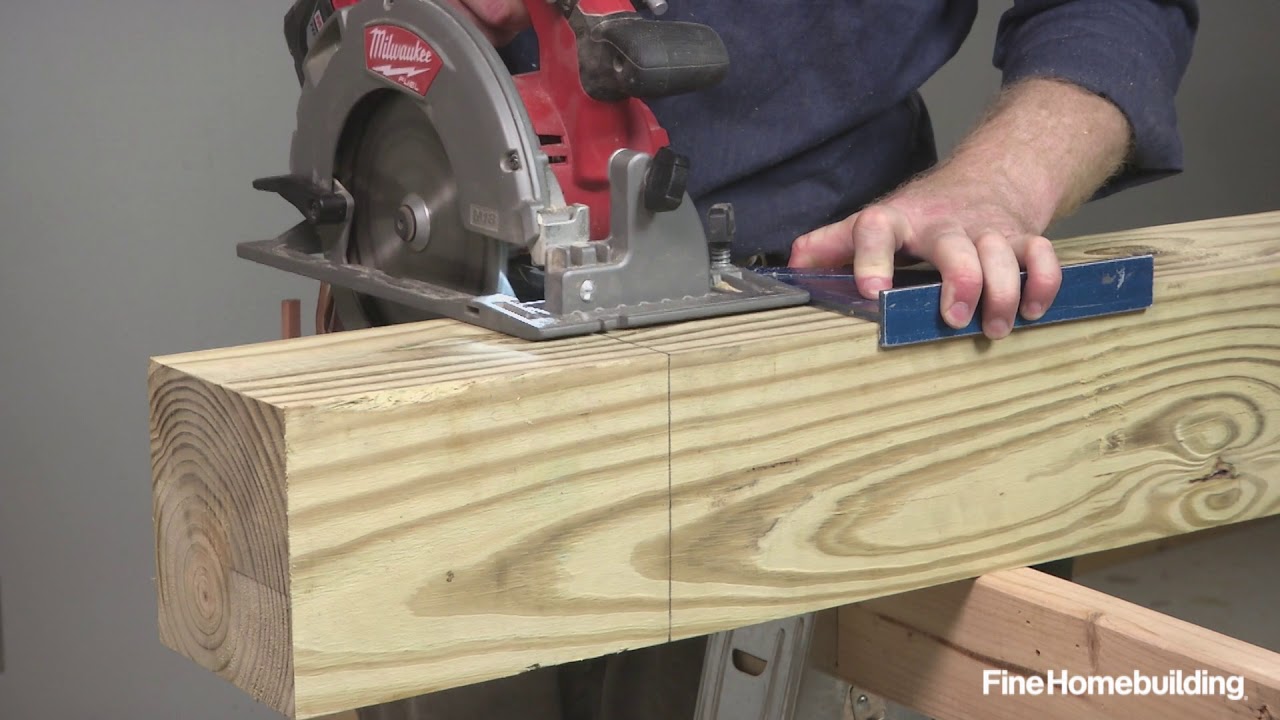 Watch video How to Accurately Cut a 6x6 Now How to Accurately Cut a 6x6