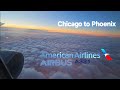4K 60fps Chicago ORD Phoenix PHX American Airlines Airbus A321 MCE Seats FullFlight Trip Report