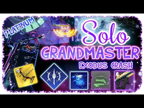 Solo 1370 Ordeal Grandmaster Nightfall Warlock - Exodus Crash - Destiny 2 - Commentary Boss Cheese
