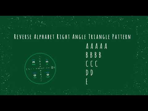 96 Alphabet Right Angle Triangle Pattern Without Any Pre Defined Method Using While Loop In Python