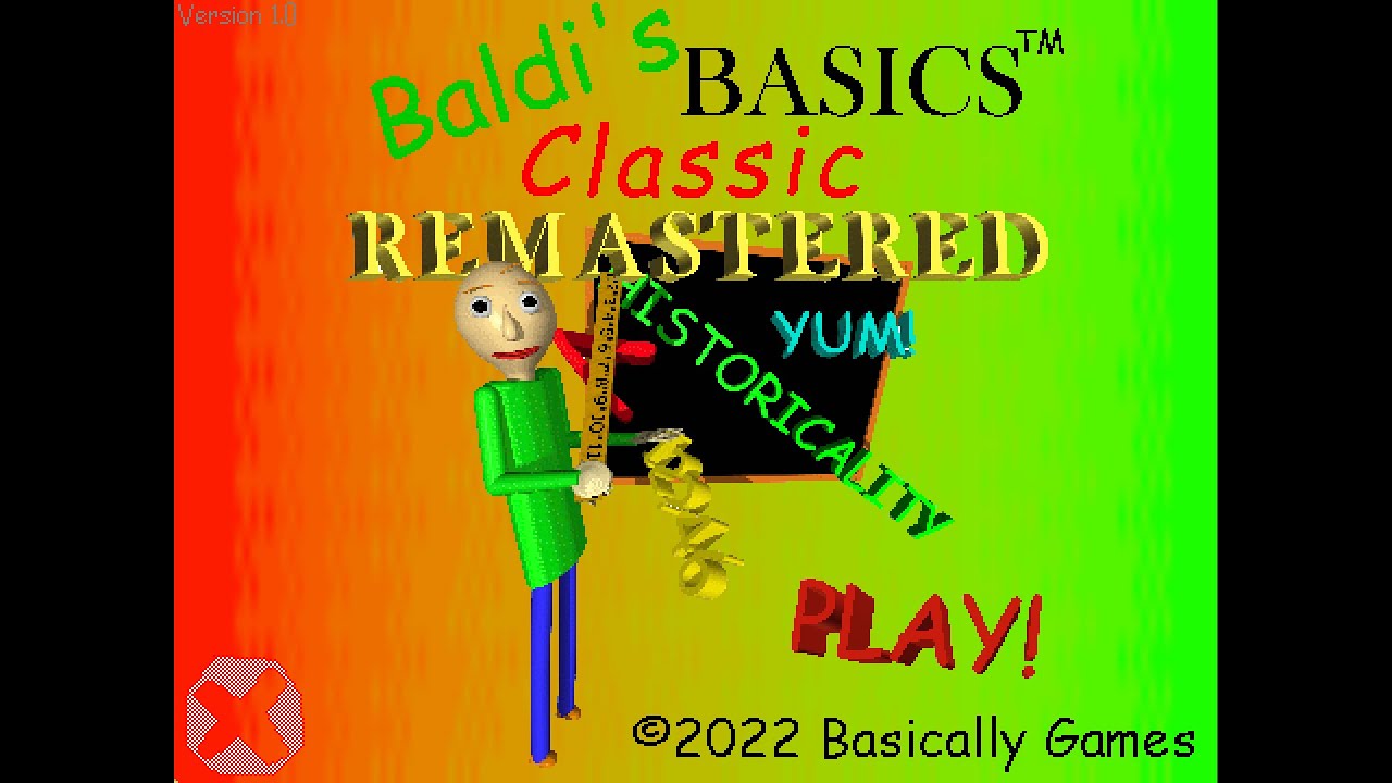 Baldi's Basics Classic Remastered - Classic Style