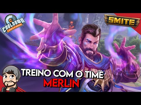 TRAINING WITH THE TEAM - MERLIN MID - Scrim Conquista - ⚡ Smite BR