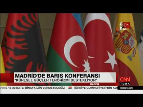 Evsen Vakfı  Başkanı Dr. Ali Evsen’in düzenlediği Madrid Barış Konferansı CNN Türk’te ekrana geldi