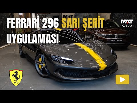 Mat Garaj'da Ferrari 296 GTB'ye Özel Tasarım | Sarı Şerit