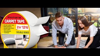 Primens Double Sided Carpet Tape - Rug Grippers Tape for Area Rugs and Hardwood Floors