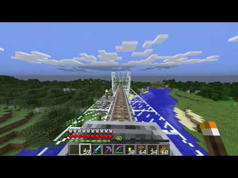 Tickenest - Minecraft - Long Train Ride Through Lots of Biomes! (Survival Mode)