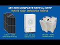 how to build a 48v 5kw deye hybrid on off grid solar power system complete pro level tutorial