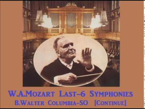 W.A.Mozart Last-6 Symphonies [ B.Walter Columbia-SO ] (1959~60)