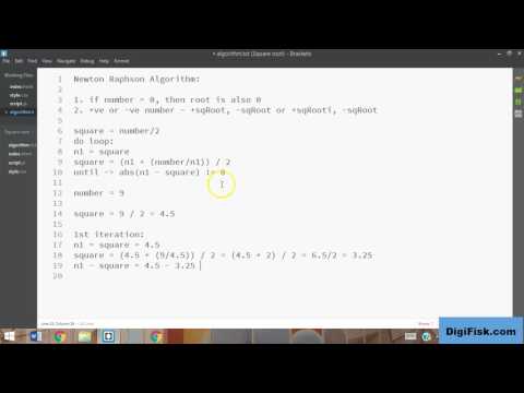 Javascript Tutorials 3 Square Root App With Algorithm Js Part 2