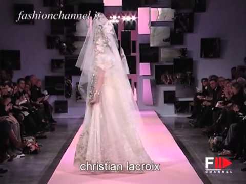 "Christian Lacroix" Spring Summer 2007 Bridalwear Paris by FashionChannel