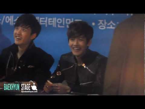 [1080P]120428 EXO-K Incheon Fansign - Baekhyun's heart^^
