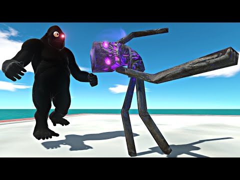Enderman vs King Kong + Dark Goro Evolved in Minecraft Arena - Animal Revolt Battle Simulator