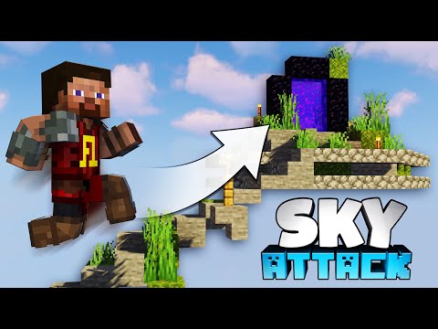 Der Weg ins Nether 🚀 Minecraft Skyblock - Sky Attack #03
