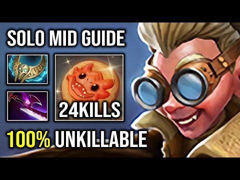 How to Solo Mid Snapfire with 100% Unkillable Perfect Firesnap Cookie Pro Carry Dota 2