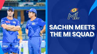 Sachin Tendulkar meets the MI Squad | Mumbai Indians