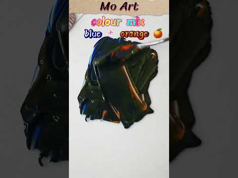 colour mixing  l Mo Art  #colour #paints #satisfying