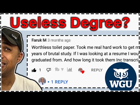 WGU Online Degrees are Worthless Toilet Paper?