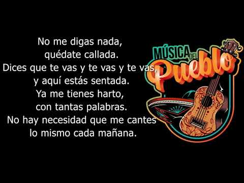 Si Te Vas No Hay Lio - Vicente Fernandez l Letra